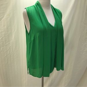 Ultimate Layering Tank in radiant green from Eloquii size 14